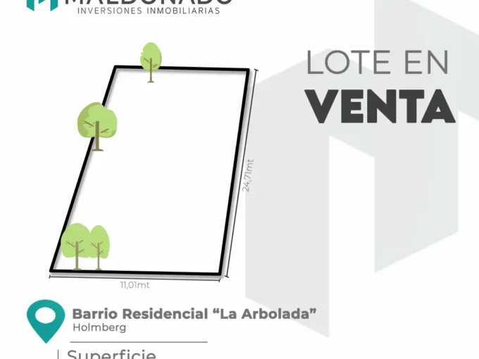 TERRENO EN VENTA | BARRIO LA ARBOLADA | Propiedades Inmobiliaria Maldonado
